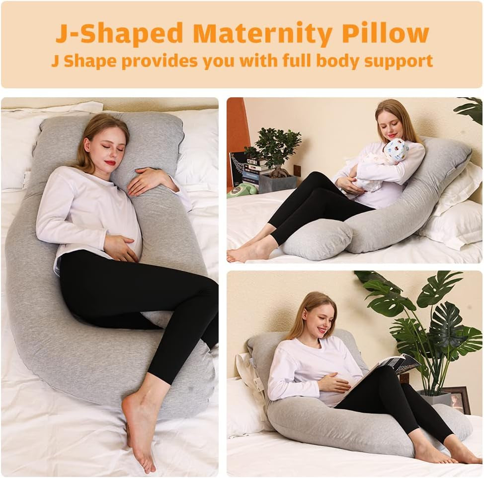Pregnancy Pillows, U Shaped Full Body Pillow for Pregnancy 58 Inch Maternity Pillow for Pregnant Women, Pregnancy Must Haves Cooling Pregnancy Pillows for Sleeping