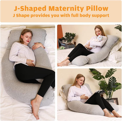 Pregnancy Pillows, U Shaped Full Body Pillow for Pregnancy 58 Inch Maternity Pillow for Pregnant Women, Pregnancy Must Haves Cooling Pregnancy Pillows for Sleeping