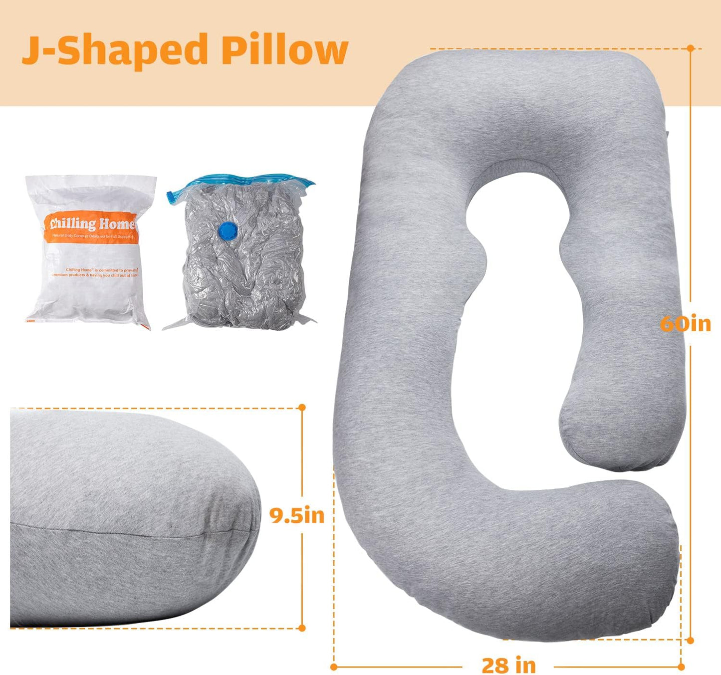Pregnancy Pillows, U Shaped Full Body Pillow for Pregnancy 58 Inch Maternity Pillow for Pregnant Women, Pregnancy Must Haves Cooling Pregnancy Pillows for Sleeping