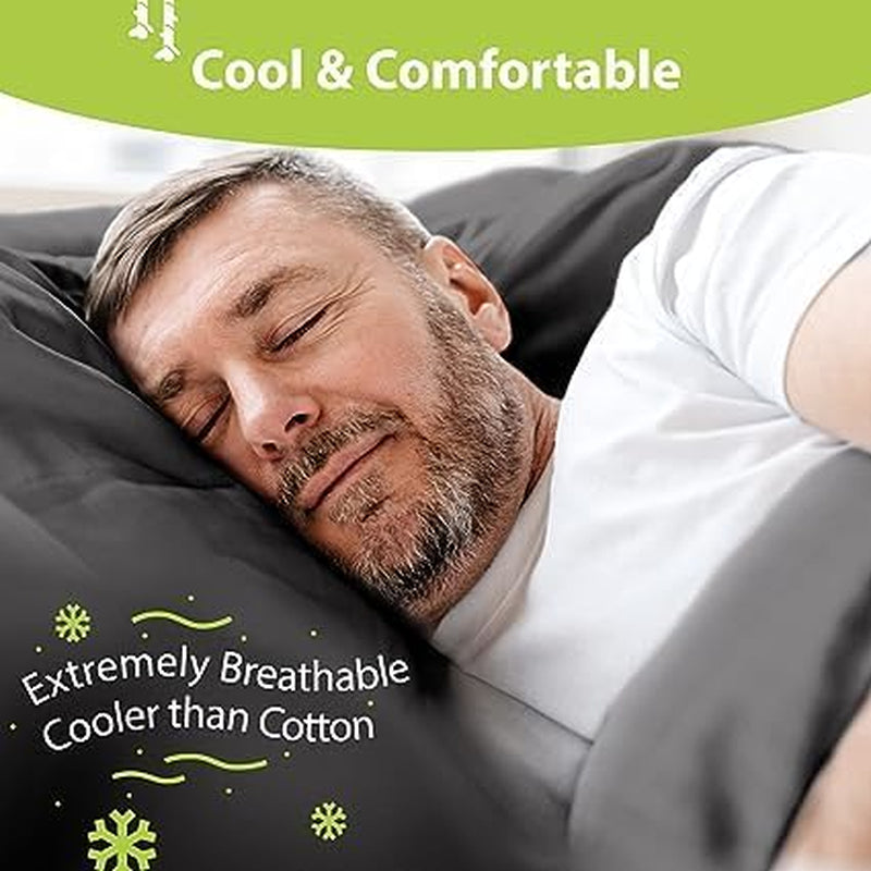 100% Rayon from Bamboo Sheets California King - 4Pc Cooling Sheets | Breathable, Viscose Bamboo Cooling California King Sheet Sets - up to 16" Deep Pocket Ultra Soft Hotel Luxury Bed Sheets Gray